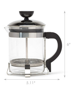 Prensa Francesa Primula 4 Tazas Cromo 0.45L Manual 2