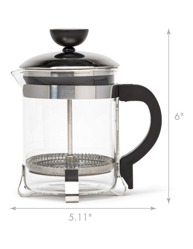 Prensa Francesa Primula 4 Tazas Cromo 0.45L Manual