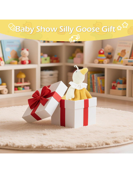 Manta de Abrazo Ganso Lovey NeusWonder Amarillo 35.56 cm