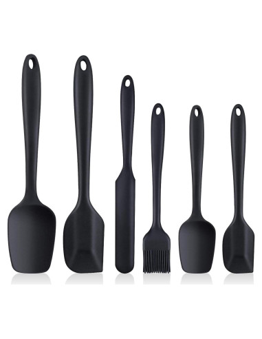 Juego de 6 Espátulas de Silicona LAVADOR Resistentes al Calor