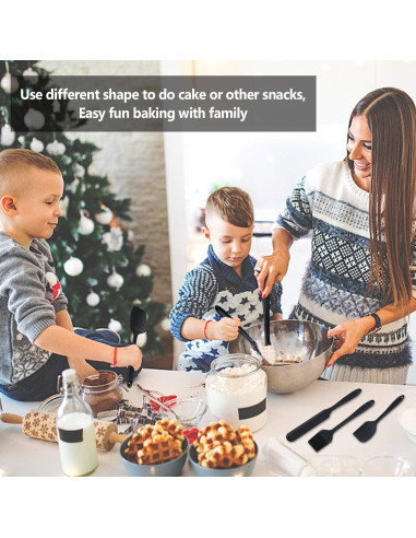 Juego de 6 Espátulas de Silicona LAVADOR Resistentes al Calor