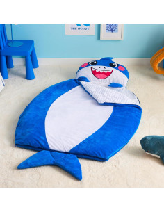 Saco de Dormir Joiedomi para Niños 152.4x99.1cm Tiburón Azul 2