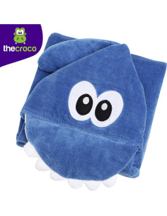 Toalla con Capucha TheCroco 100% Algodón Azul 71x124 cm 2