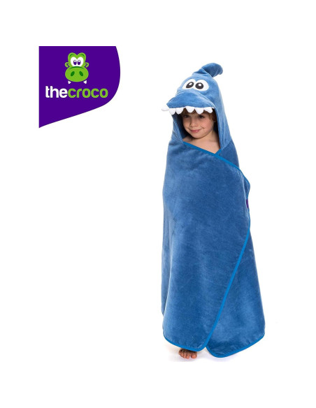 Toalla con Capucha TheCroco 100% Algodón Azul 71x124 cm
