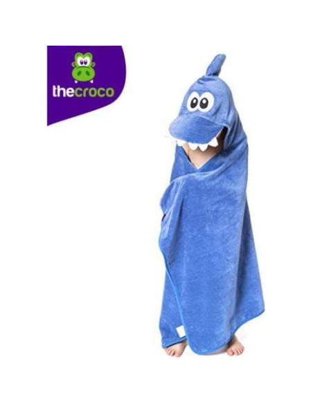 Toalla con Capucha TheCroco 100% Algodón Azul 71x124 cm
