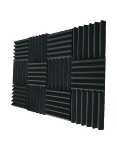 Paneles de espuma acústica Bookishbunny 12 paquetes 30.48x30.48cm