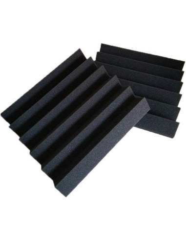 Paneles de espuma acústica Bookishbunny 12 paquetes 30.48x30.48cm