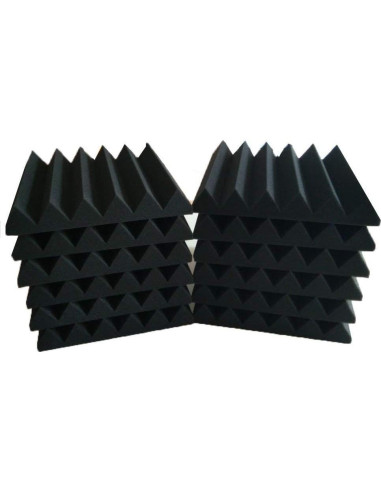 Paneles de espuma acústica Bookishbunny 12 paquetes 30.48x30.48cm