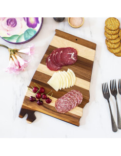Tabla de Cortar y Charcutería Alabama Totally Bamboo 40x25 cm 2