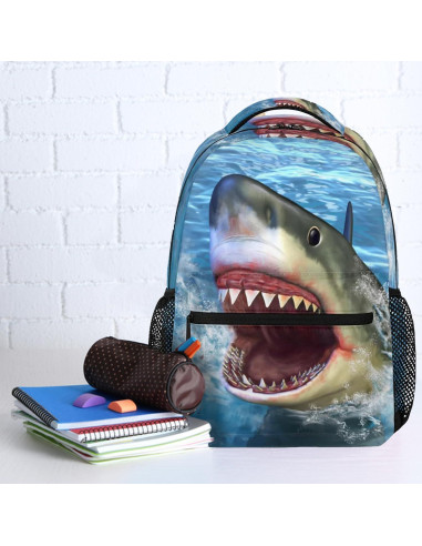 Mochila de Viaje Angry Shark para Laptop 23.9L Unisex