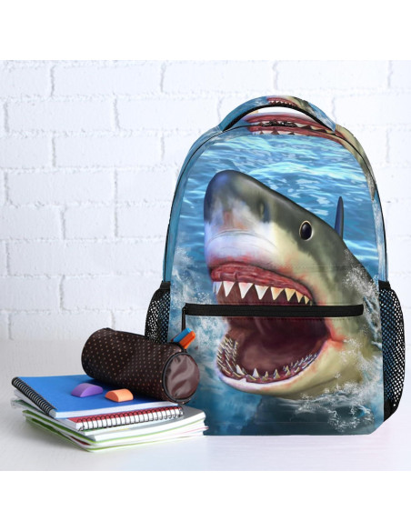 Mochila de Viaje Angry Shark para Laptop 23.9L Unisex