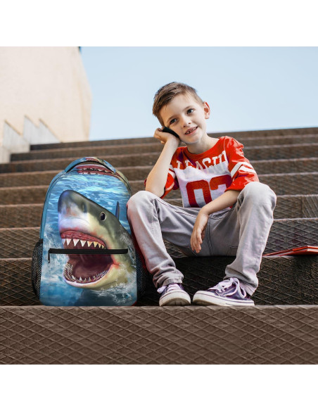Mochila de Viaje Angry Shark para Laptop 23.9L Unisex
