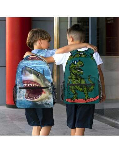 Mochila de Viaje Angry Shark para Laptop 23.9L Unisex