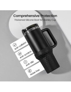 Bota de Silicona Thxbag para Tazas Stanley 30oz y 20oz Negra 2