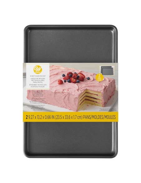 Set de 2 Moldes Rectangulares Antiadhesivos Wilton 23x33 cm