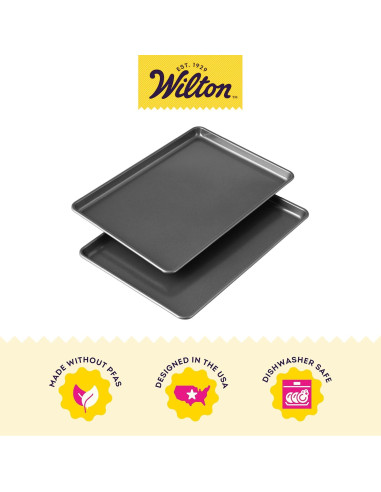 Set de 2 Moldes Rectangulares Antiadhesivos Wilton 23x33 cm