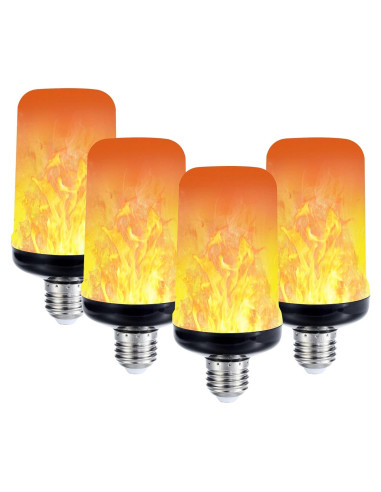 Bombilla LED Efecto Llama Lpraer - 4 Modos, 14cm, 299g