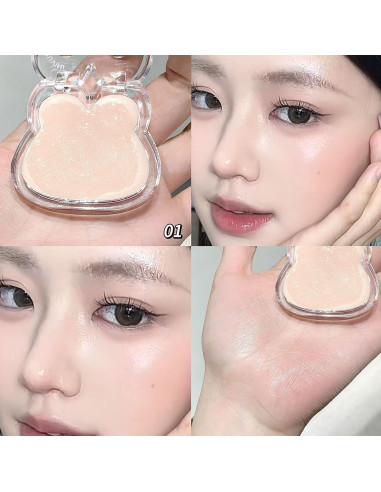 Rubor Hidratante en Crema Domality 3PCS Conejito Bonito