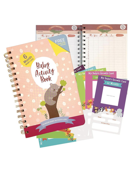 Diario de Seguimiento de Bebés Medical Basics - Tapa Dura Niña