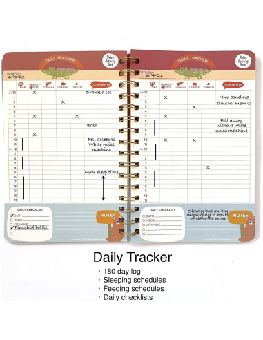 Diario de Seguimiento de Bebés Medical Basics - Tapa Dura Niña