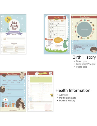 Diario de Seguimiento de Bebés Medical Basics - Tapa Dura Niña