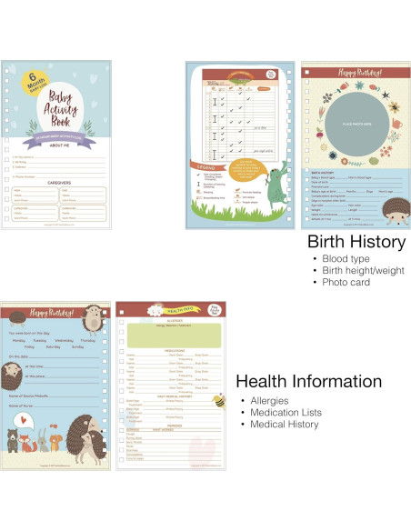 Diario de Seguimiento de Bebés Medical Basics - Tapa Dura Niña