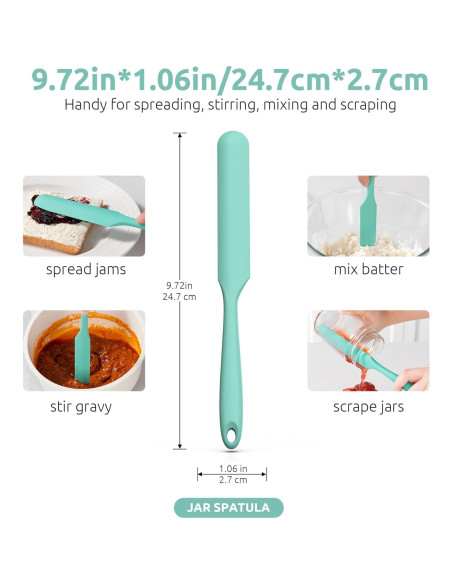 Espátula de Silicona U-Taste 25.4cm Resistente al Calor Aqua Sky