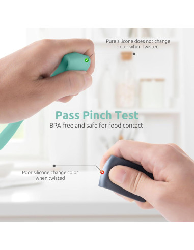 Espátula de Silicona U-Taste 25.4cm Resistente al Calor Aqua Sky