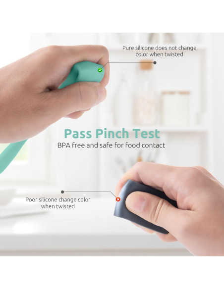 Espátula de Silicona U-Taste 25.4cm Resistente al Calor Aqua Sky