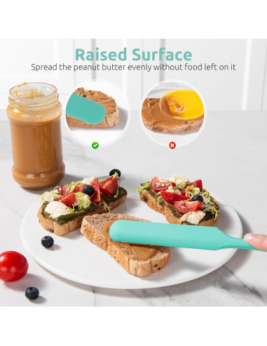 Espátula de Silicona U-Taste 25.4cm Resistente al Calor Aqua Sky