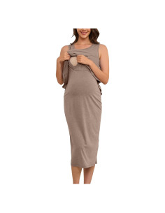 Vestido de Maternidad OUGES Sin Mangas para Lactancia S-XXL
