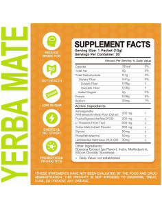 Yerba Mate Instantáneo WUEIS - Sabor Naranja, 30 Paquetes 2