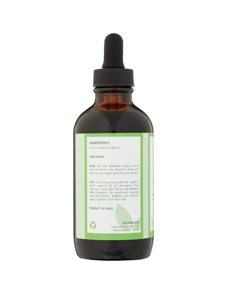 Aceite de Ricino Negro Haitiano Orgánico 118 ml - Crecimiento Cabello