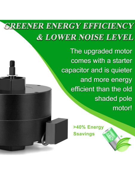 Motor y Rueda de Soplador Nutone 23405Ser 3.3" (8.38 cm) 5 Años