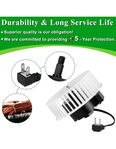 Motor y Rueda de Soplador Nutone 23405Ser 3.3" (8.38 cm) 5 Años