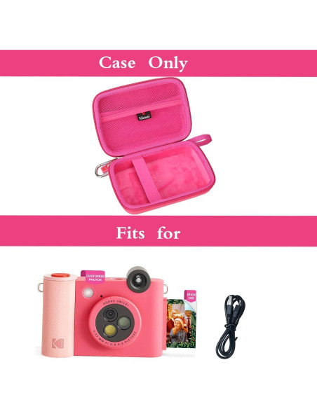 Funda Dura Mchoi Rosa para Kodak Smile+ y Smile Plus