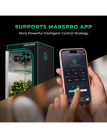 Ventilador de Conducto Inteligente Mars Hydro iFresh 4" con Control Remoto