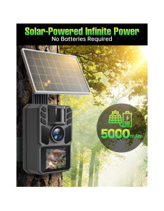 Cámara de Caza Solar FKPCAM 64MP con Batería 5000mAh IP67 2