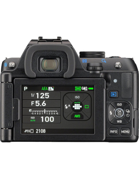 Cámara DSLR Pentax K-S2 20MP Wi-Fi Cuerpo Sellado Negro