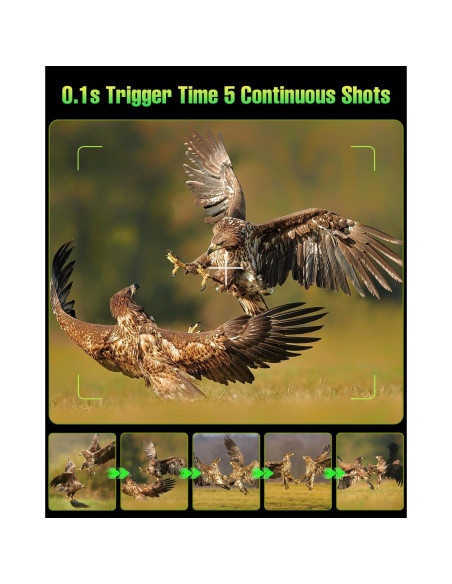 Cámara de Caza Solar FKPCAM 64MP con Batería 5000mAh IP67