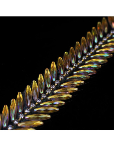 Cinta de Rincones Autoadhesiva Pearly Jun 91.44 cm Oro