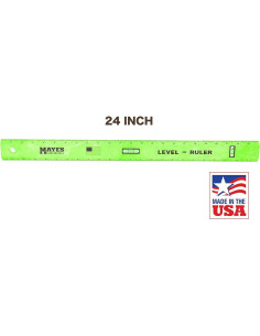 Regla de Nivel Poliestireno MAYES 61 cm con Viales de Plomada 2