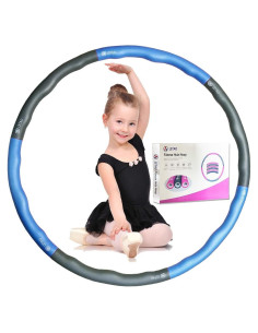 Aro de Fitness LETAO para Niños 72 cm Azul-Gris Desmontable