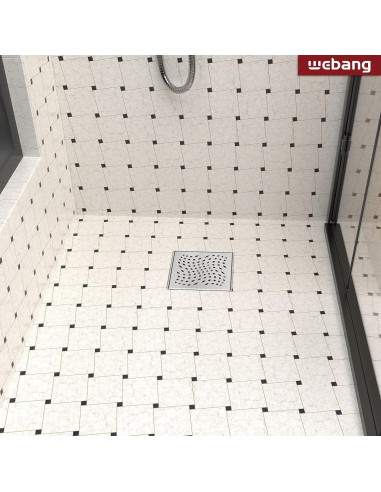 Drenaje de Ducha Cuadrado WEBANG 15.24 cm Acero Inoxidable