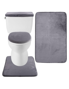 Conjunto de Alfombrillas de Baño Framendino 2 Piezas Gris