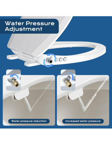 Asiento de Inodoro Bidet Clirass Alargado Blanco con Cierre Suave