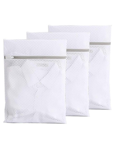 3 Bolsas de Lavandería PapaPick 30x40 cm Malla Duraderas