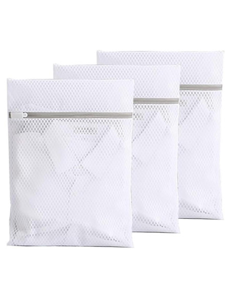 3 Bolsas de Lavandería PapaPick 30x40 cm Malla Duraderas