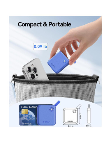 SSD Externo ORICO B5PLUS 1 TB USB-C y USB-A Rápido 460MB/s