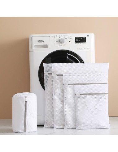 3 Bolsas de Lavandería PapaPick 30x40 cm Malla Duraderas